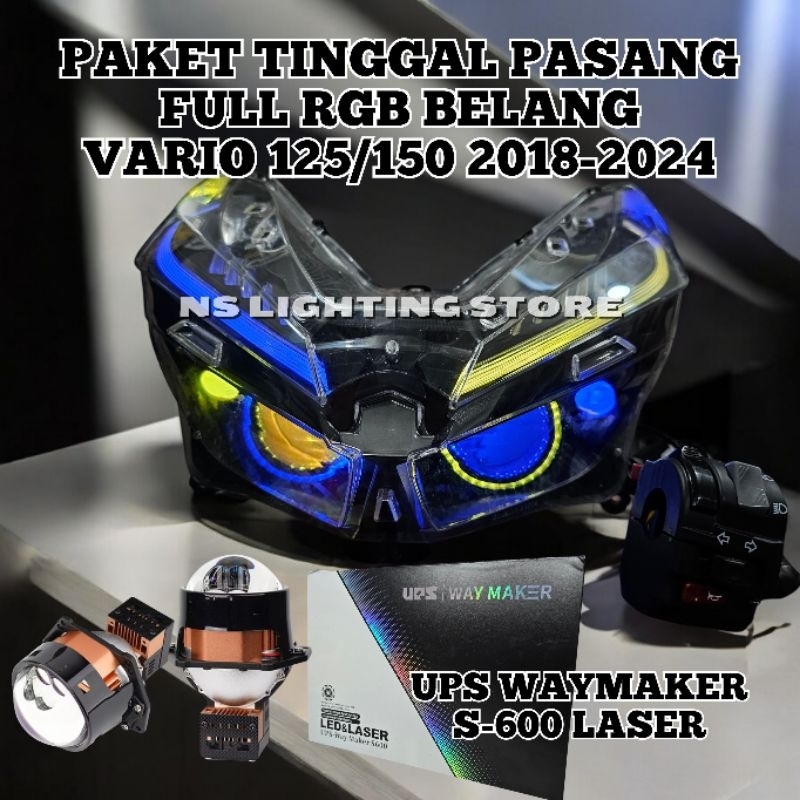 PROJIE PROJECTOR BILED UPS WAYMAKER S600 VARIO 125 150 VARIO NEW 2018-2025
