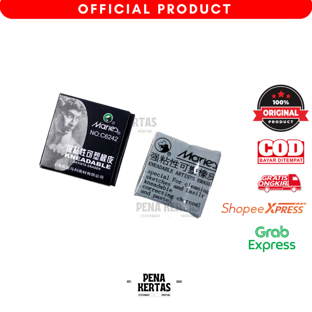 

Maries Kneadable Eraser - penghapus elastis