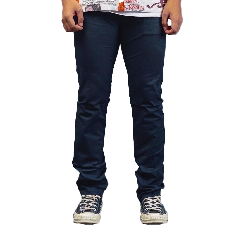 SVGE DENIM - Luxy Celana Chinos Slimfit Blue Navy