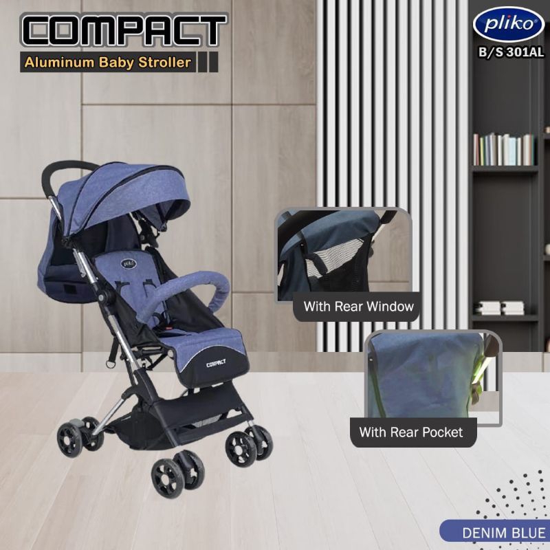 STROLLER BAYI PLIKO COMPACT 301 CABIN SIZE BONUS ALAS STROLLER OMILAND