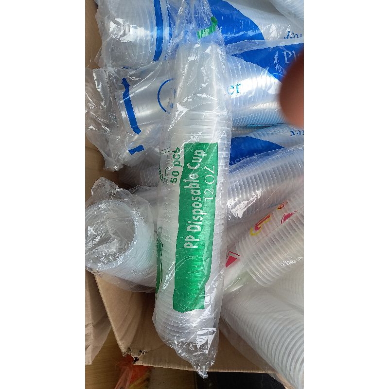 GELAS PLASTIK 12OZ ISI 50PCS / CUP GELAS PLASTIK / GELAS ES / CUP POP ICE / GELAS MINUM PLASTIK