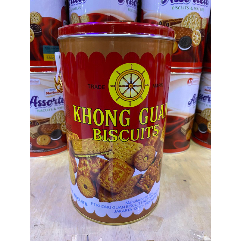 

Khong Guan Biscuit Red Bulat 1000gr | Khong Guan Kaleng Bulat | Jajan lebaran | Jajan murah