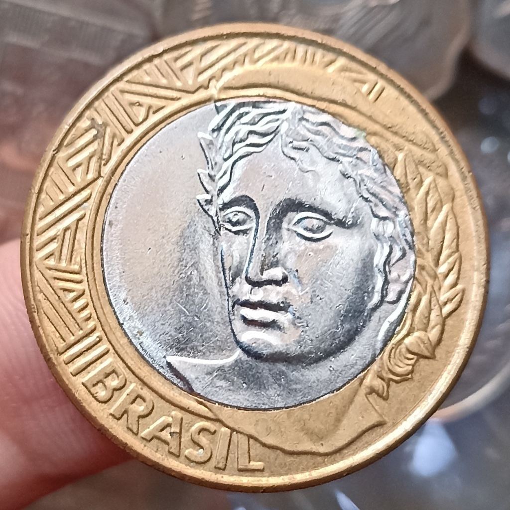 Koin Kuno Bimetal Brazil / Brasil 1 Real