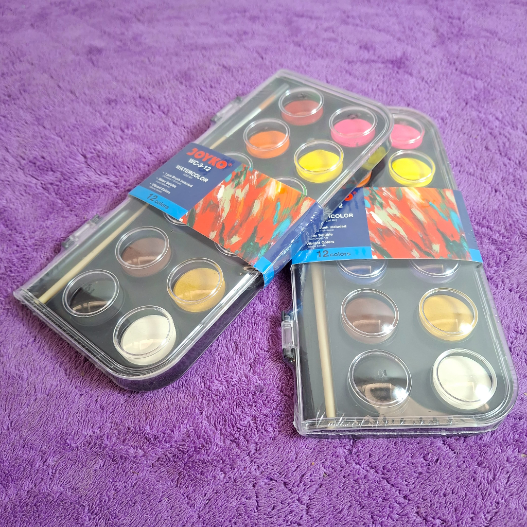 

CAT AIR / WATER COLOR CAKE 12 WARNA WC-3-12 Wrn JOYKO
