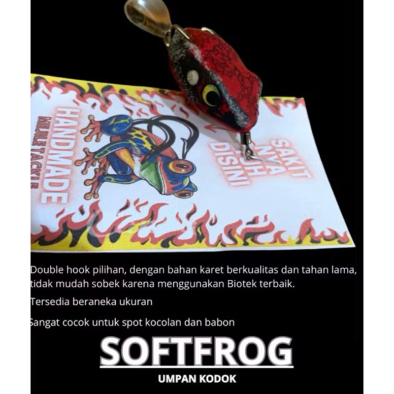 UMPAN CASTING GABUS /SOFT FROG (umpan katak tiruan) ecer/grosiran