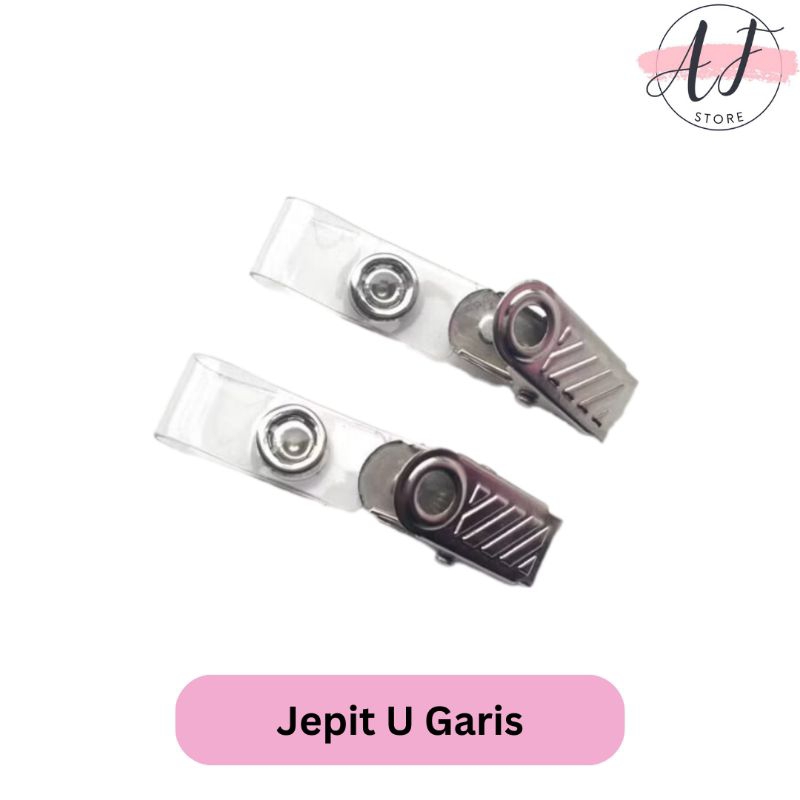 

Jepitan Id Card / Penjepit Id Card / Jepit U garis 1pak 100pcs