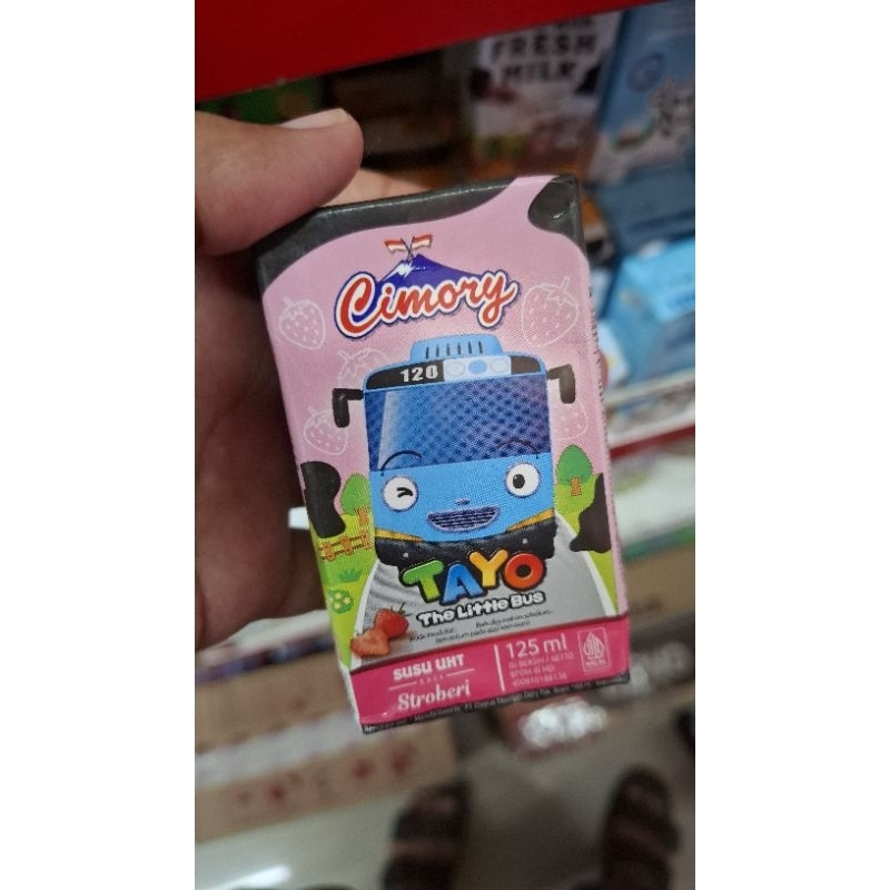 

Susu UHT cimory tayo 125 Ml strobrei / cokelat