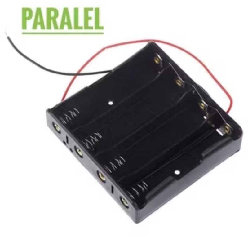 Holder baterai 18650 paralel + Kabel
