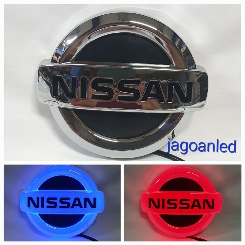 Emblem Mobil Logo Nissan LED Lampu Variasi 5D
