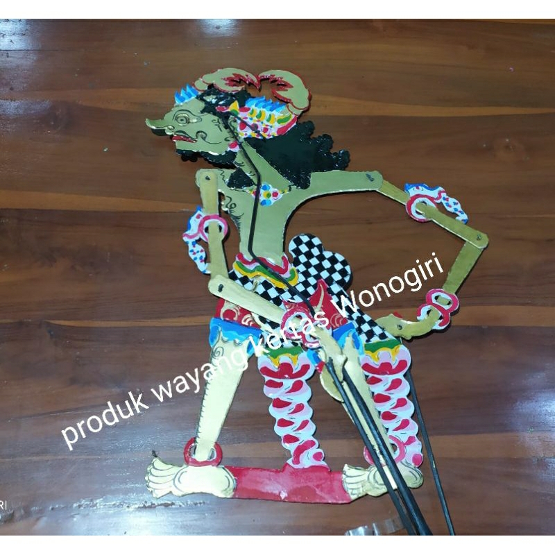 wayang kulit kertas Srenggini putra Bima ukuran standar pentas