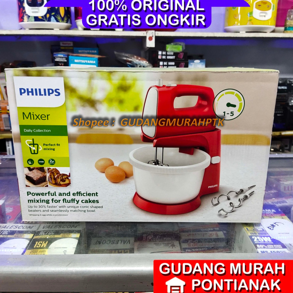 Mixer Philips Mangkok / Mixer com / stand mixer MERAH HR 1559