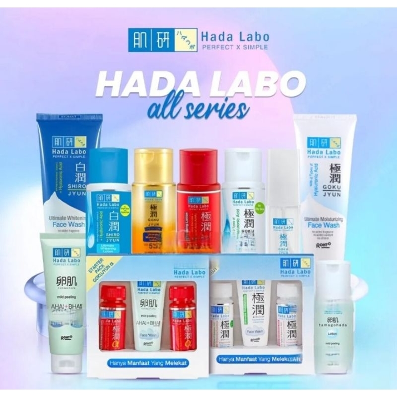 Hada Labo Gokujyun & Shirojyun Series Ultimate Moisturizer Premium Lotion - Face Wash - Hada Labo Go