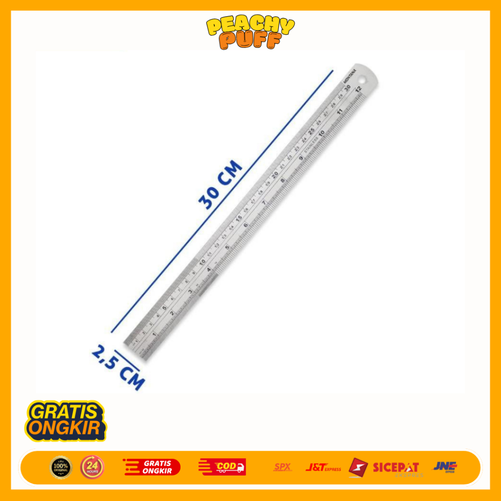 

PENGGARIS BESI / MISTAR 30 CM PENGGARIS BESI ALAT KANTOR (OFF-08