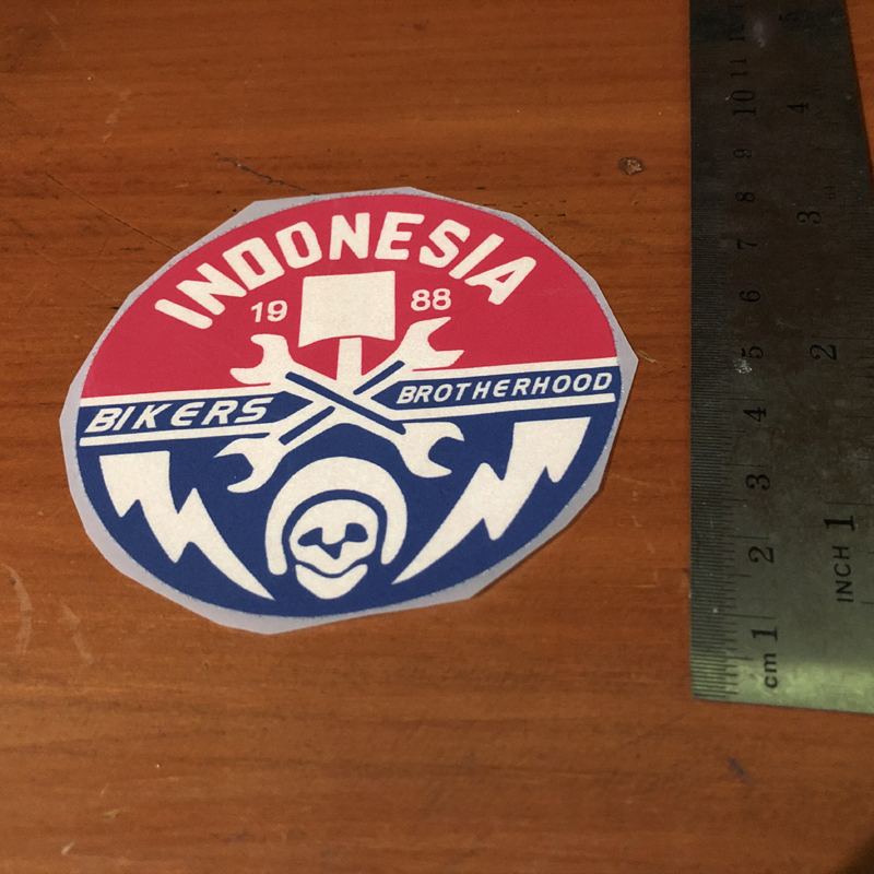 Sablon Indonesia Motor Biker Brotherhood | Sablon DTF | Sablon Kaos | Sablon Tshirt