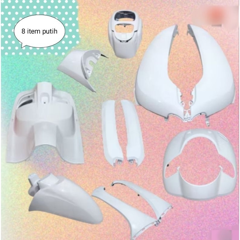 Body halus scoopy fi  2017 2018 2019 putih