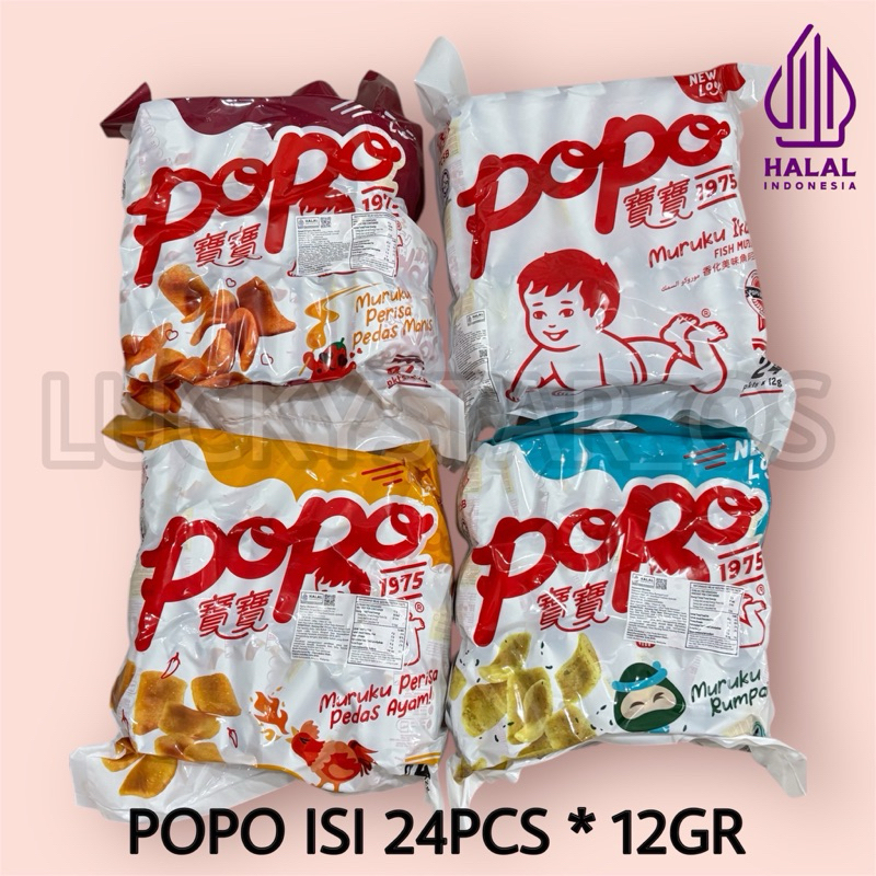 

PROMO POPO MURUKU SNACK IKAN ORI /PEDAS MANIS/SEAWEED / AYAM PEDAS 24S