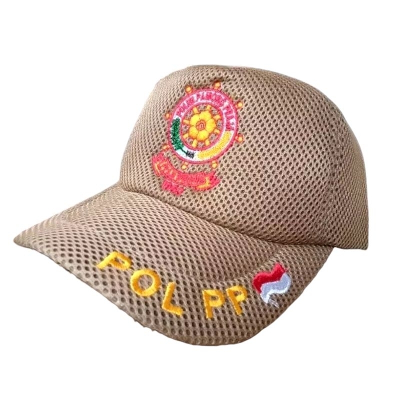 Topi jaring SATPOL PP WARNA CREAM