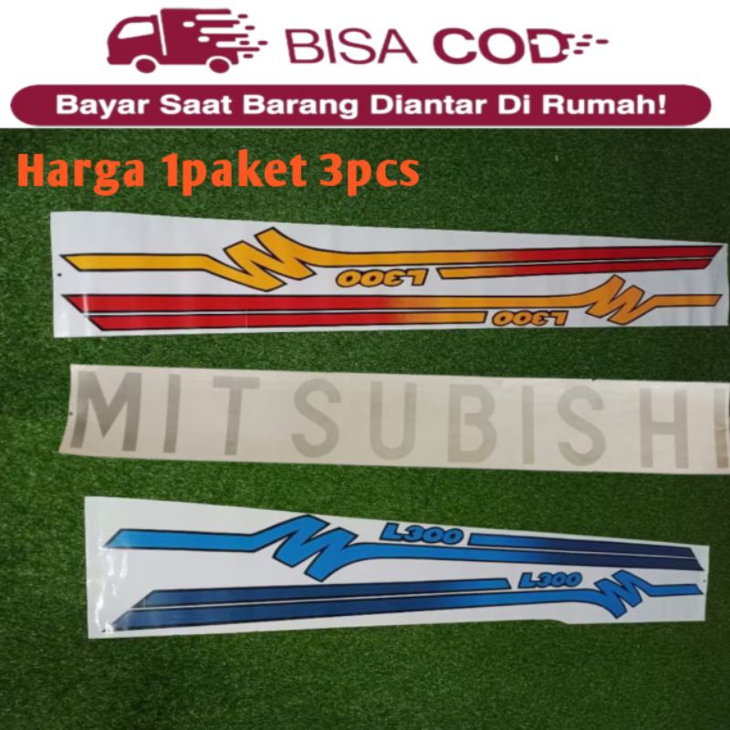 Stiker Mitsubishi L300 / bak samping / Stiker List Mobil L300