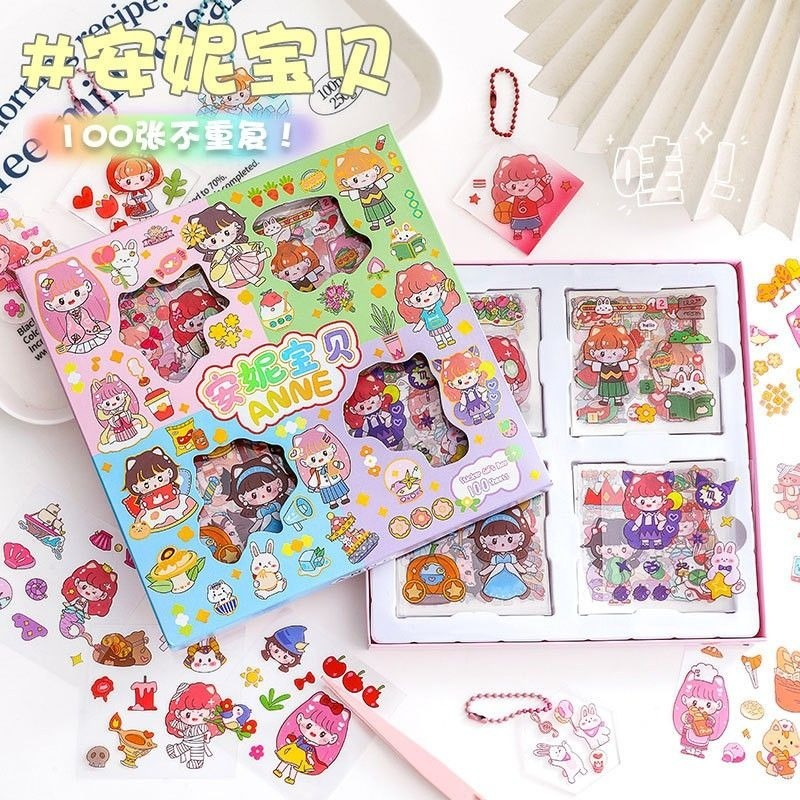 

Sticker Anne Rainbow 4 Warna Isi 100 lembar/Pcs Per box