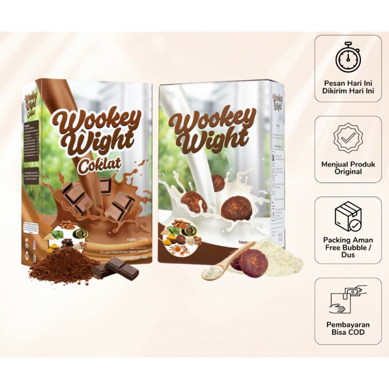 

SUSU DAYA TAHAN TUBUH Dan PENAMBAH BERAT BADAN WOOKEY WIGHT