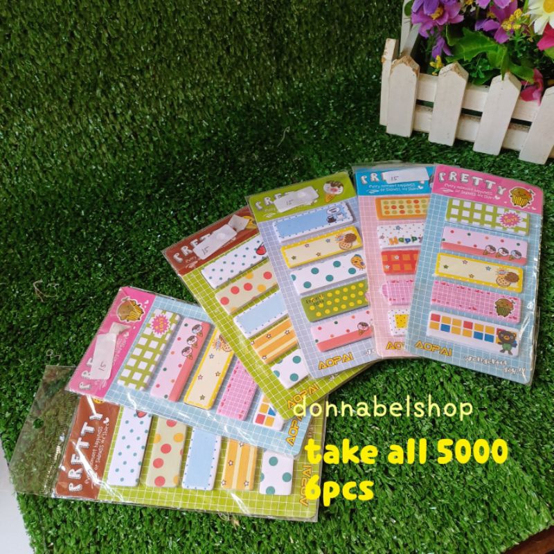 

ATK 12 NOTES TEMPEL MURAH BOOKMARK MURAH NOTES MINI MURAH