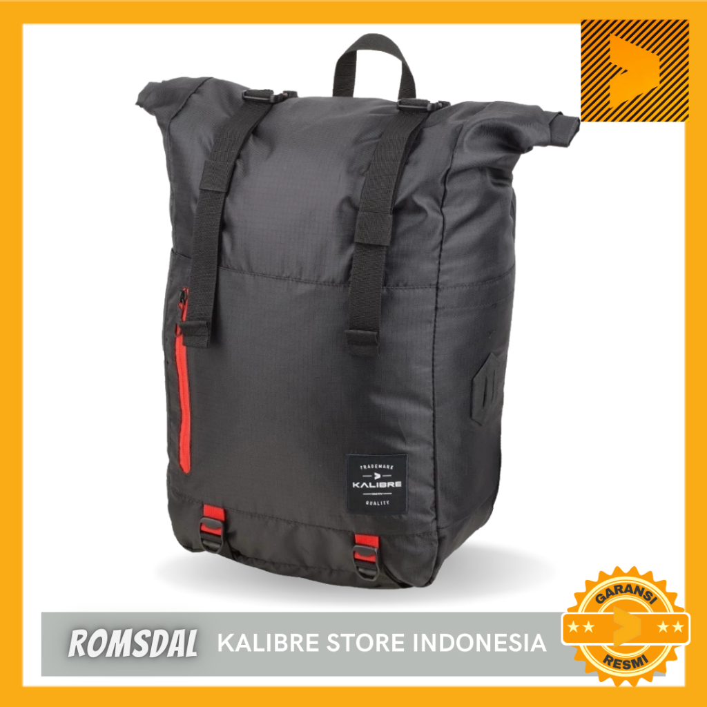 Kalibre Tas Ransel Pria Backpack Romsdal 24L 911504000 Black