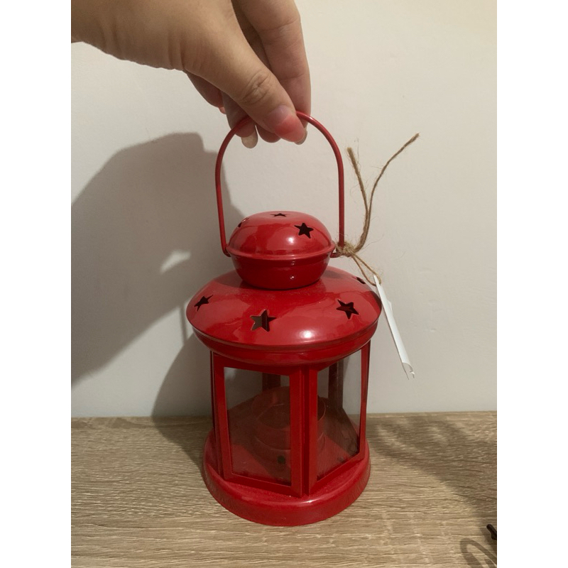 ION A8 Tempat Lilin Lentera Merah