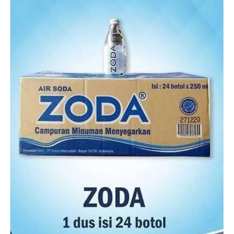 

Zoda water 250 ml. 1 Dus 24 botol