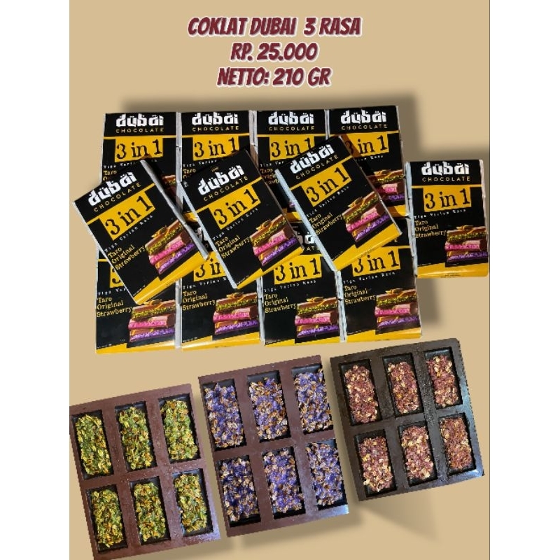 

coklat Dubai 3 in 1