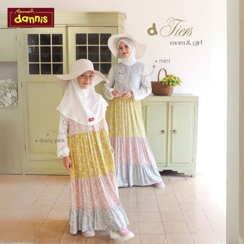 Dannis d'Tiers Sale Up to 50%++ Mom and Girl Gamis Couple Dress Lucu