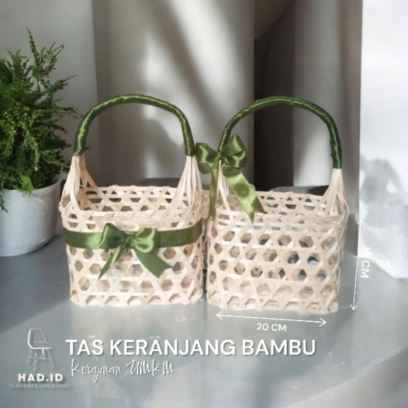 

Tas Keranjang Bambu/Hampers Lebaran (Termasuk Pita)