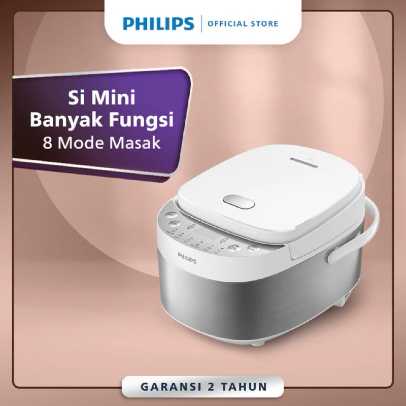 Magic Com Philips HD 3170 Mini White 0,85 Liter Penanak Nasi Rice Cooker Philips