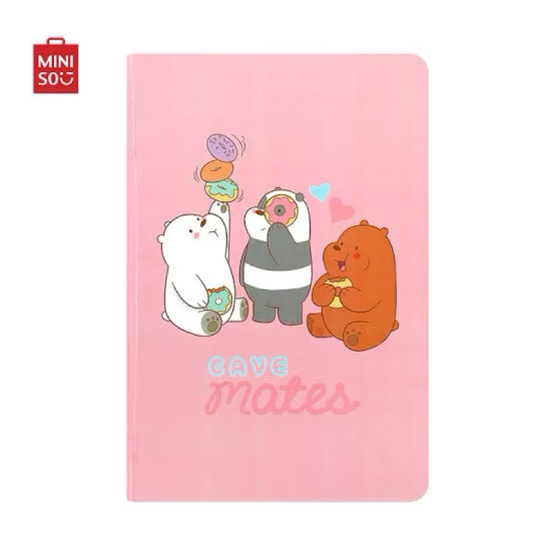 

Miniso Stationery We Bare Bears A5 Memo book Hard Case / Buku Tulis We Bare Bears Memo