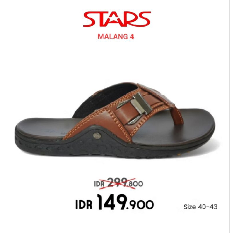 Sandal Pria Dewasa BARNET Reno King 11 Coffe Original