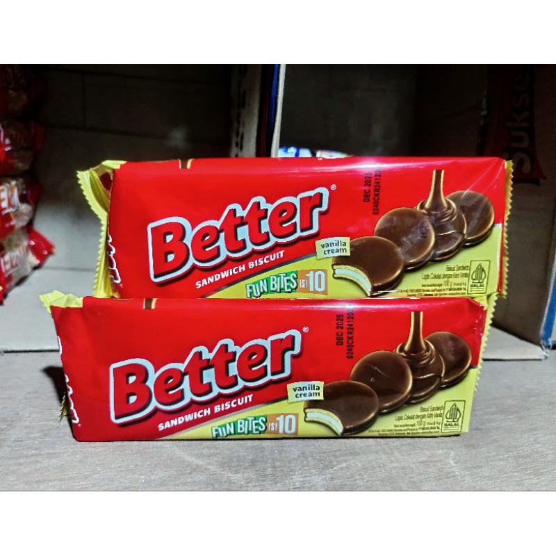 

BETTER SANDWICH VANILLA CREAM PACK 100 GR