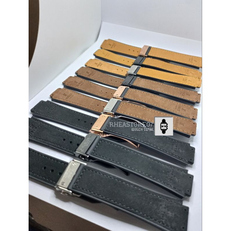 Strap Tali Jam Tangan Hublot Geneve set Buckle