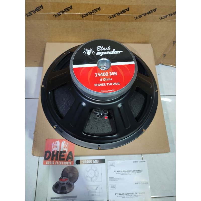 SPEAKER KOMPONEN BLACK SPIDER 15400 MB 15inch original BS15400MB 750watt coil 3in low mid