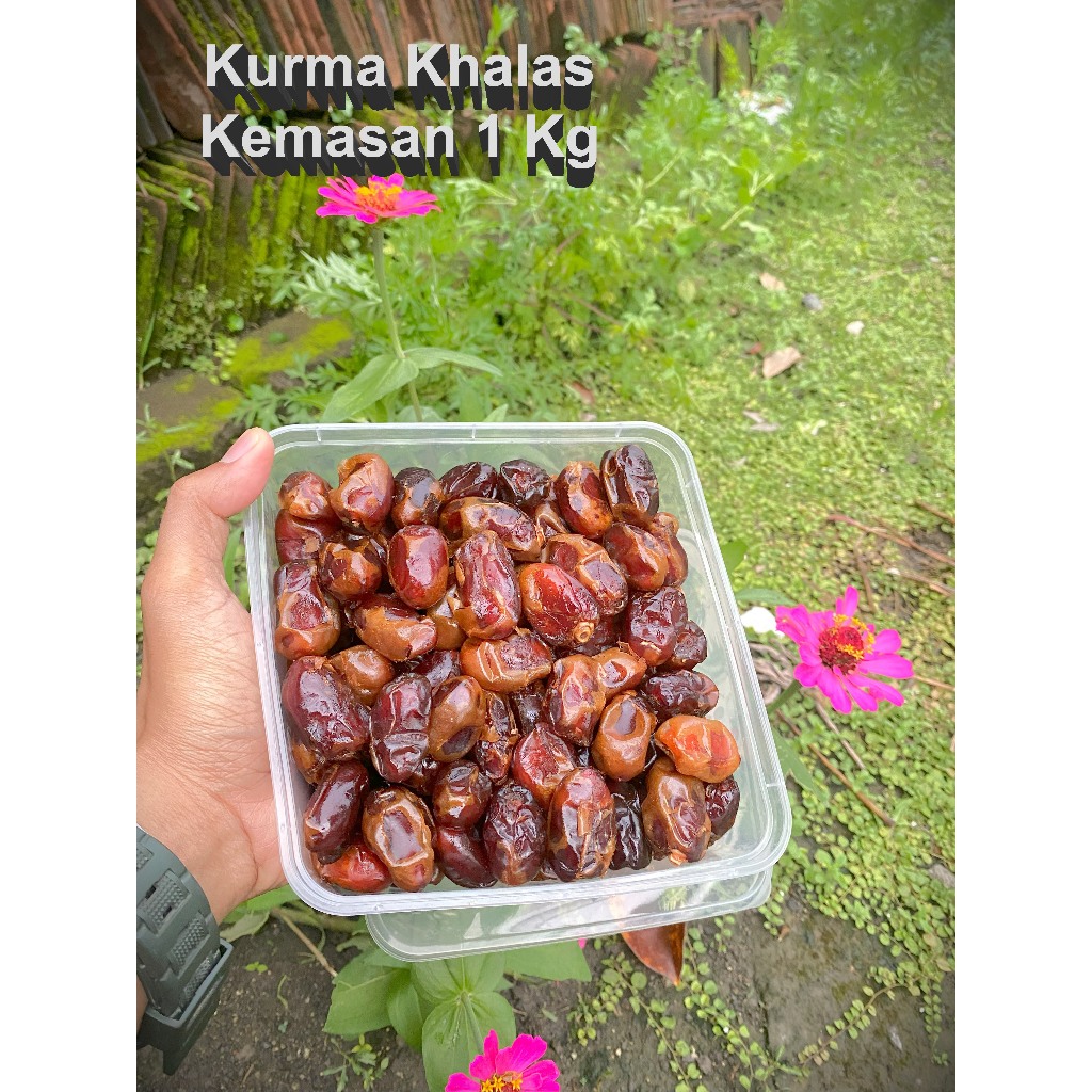 

Kurma Khalas Al-Saad 1 Kg , 250Gr Kurma kolas Kurma asli Khalas Saad