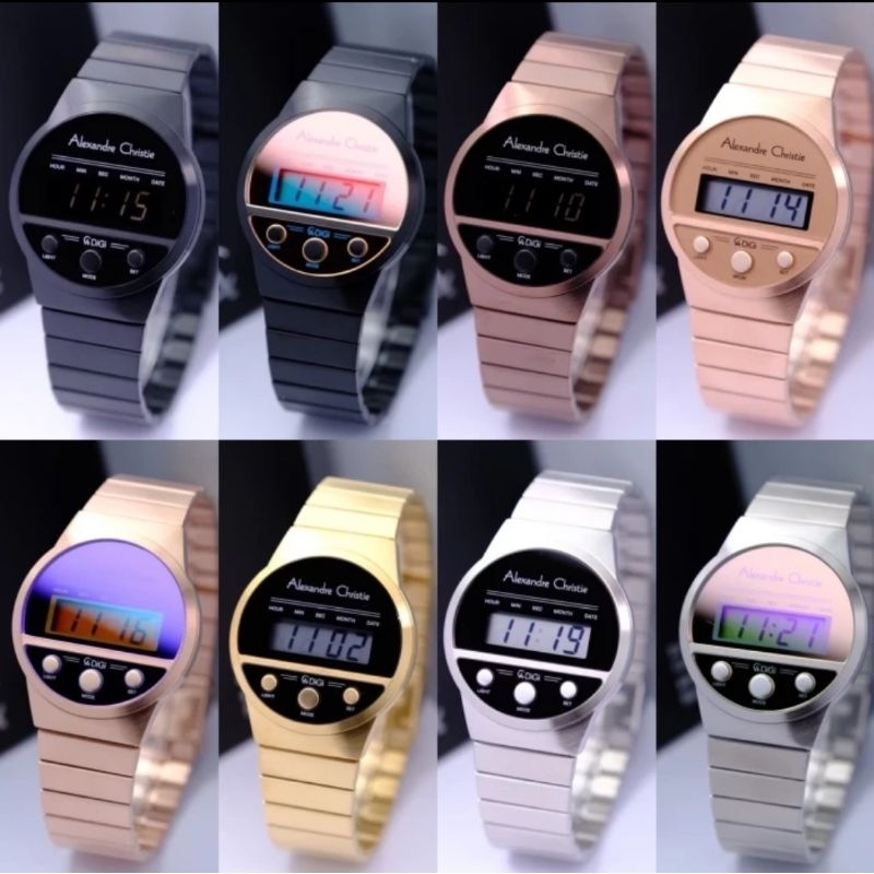 Jam Tangan Wanita Alexandre Christie AC9500 AC 9500 Digi Original