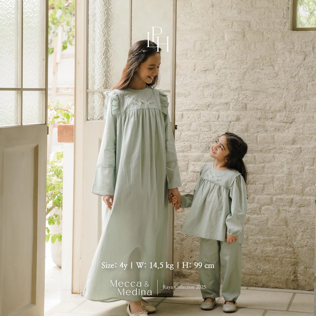 Little Palmerhaus - Baju Lebaran 2025 - Yarra Girl Attire Set (Setelan Tunik Anak Perempuan Usia 1-6