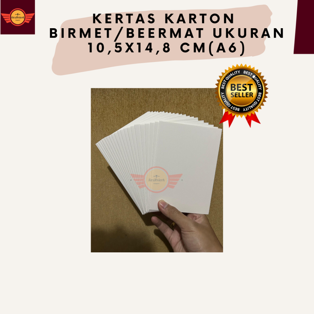 

Kertas Karton Birmet / Beermat ukuran A6 (14,8 x 21 cm) - Premium Quality