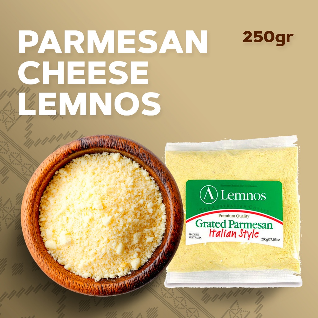 

Lemnos Parmesan Cheese 250 GR / Grated Parmesan / Parmesan Parut / Parmesan Australia/Parmesan Bubuk