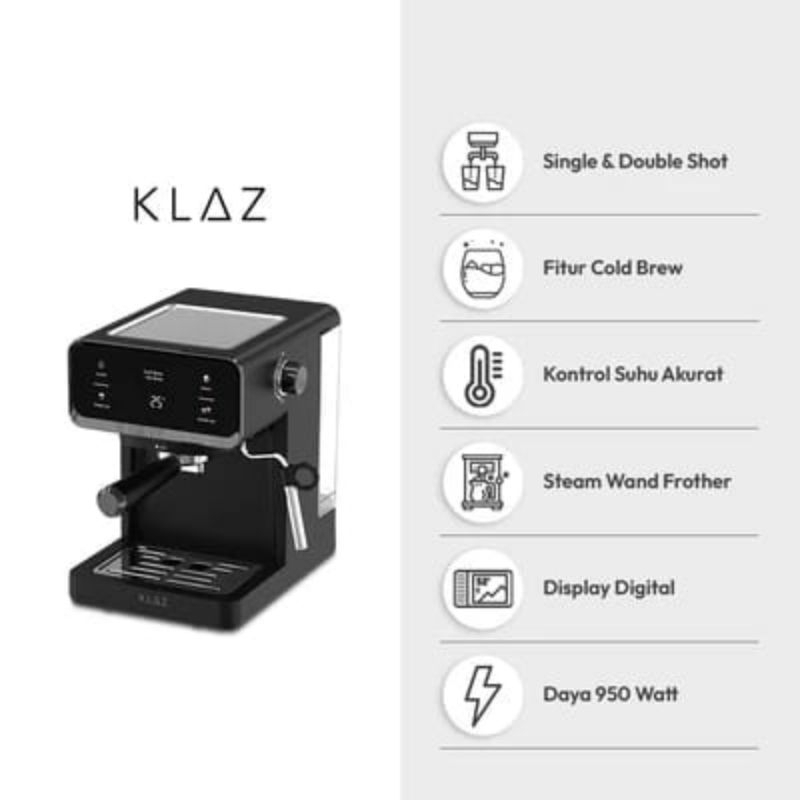 Klaz 1 Ltr Espresso Maker Cold Brew - Hitam