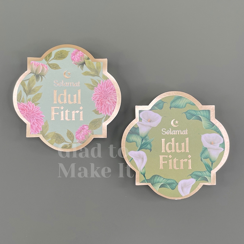 

Stiker sticker ramadan kareem idul fitri lebaran label untuk toples kue kering