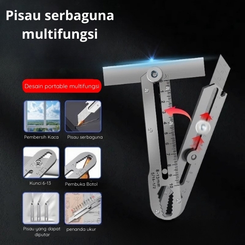 

Cutter pisau serbaguna Stainless steel anti karat Multifungsi