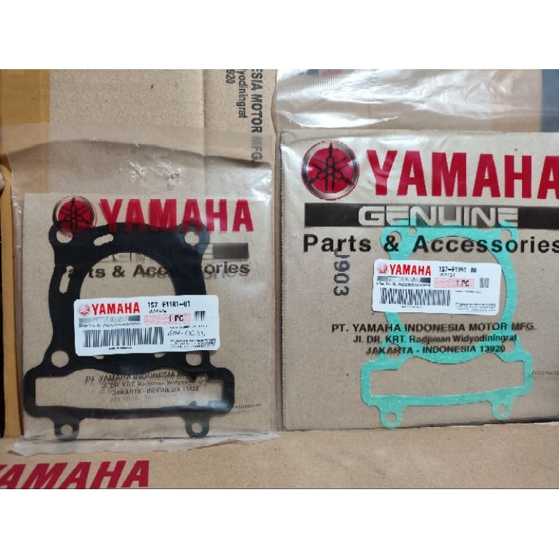 GASKET SET ATAS BAWAH / PAKING SET BLOK HEAD YAMAHA JUPITER MX OLD (1S71) ASLI ORIGINAL YGP