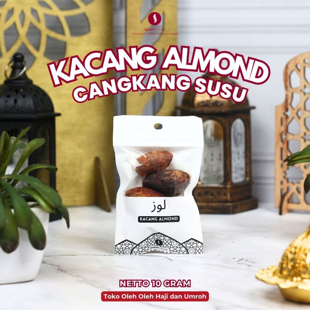 

Kacang Almond Panggang Rasa Susu Roasted Almond Milk isian untuk paket Oleh oleh Haji dan Umroh