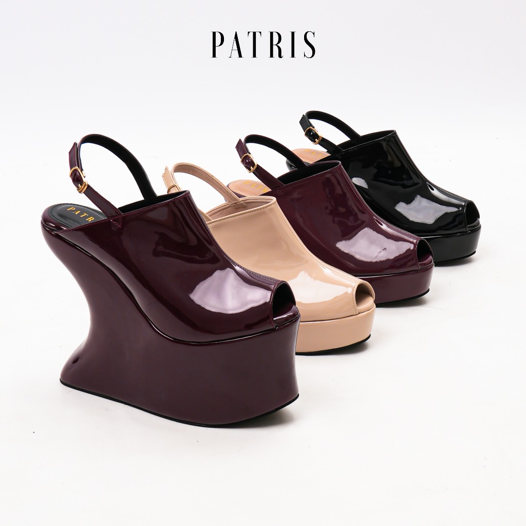 PATRIS Liberty Wedges Wanita Heels / Hak 10 & 16 Cm