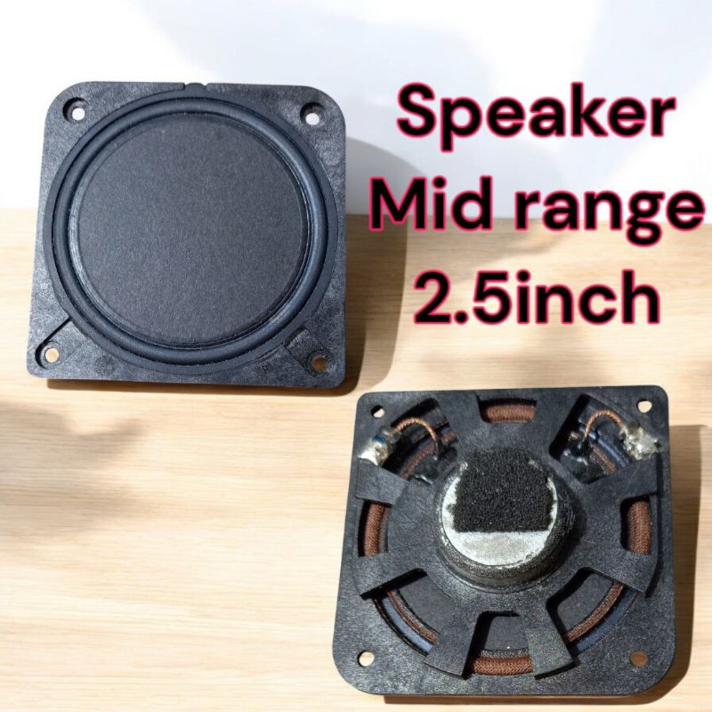 Komponen Speaker Mid range 2.5 inch 20w magnet neodymium