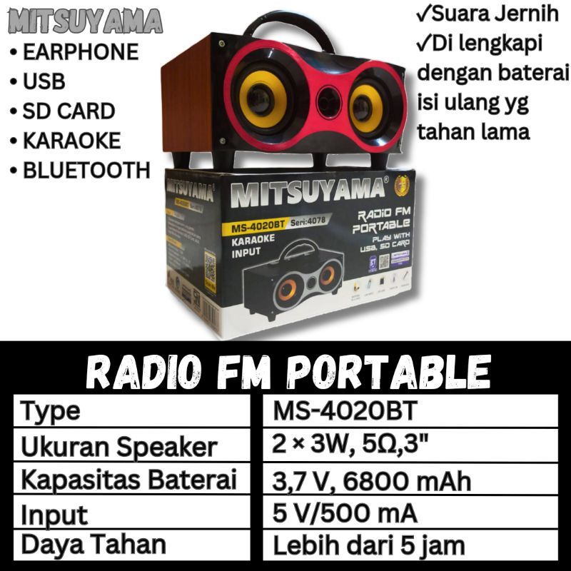 SPEAKER MITSUYAMA MS4020 MT